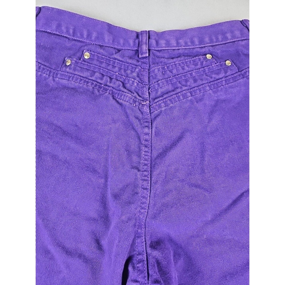 Roper Women's 13/14 28x29 Western Bareback Jeans Purple High Rise Mom Cowgirl - Picture 13 of 15
